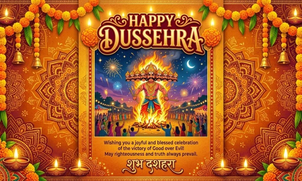 Dussehra Wishing Card