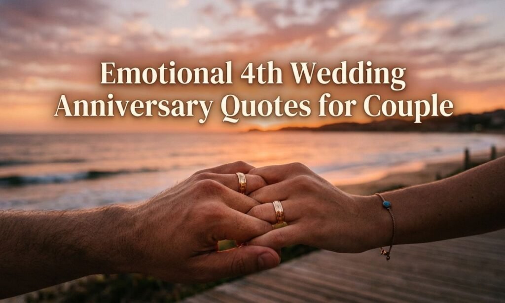 Emotional 4th Wedding Anniversary Quotes for Couple