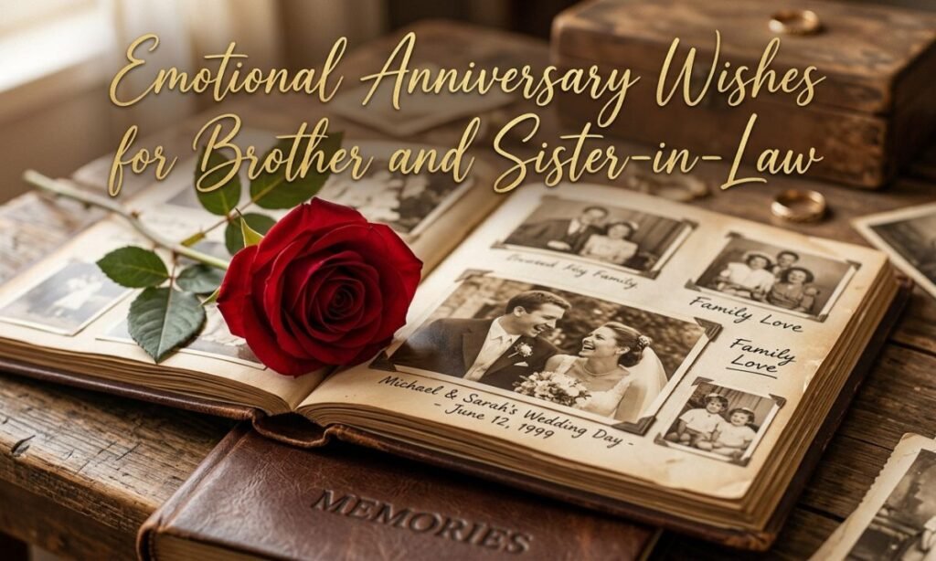 Emotional Anniversary Wishes for Brother and Sister-in-Law