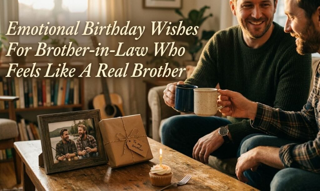 Emotional Birthday Wishes For Brother-in-Law Who Feels Like A Real Brother