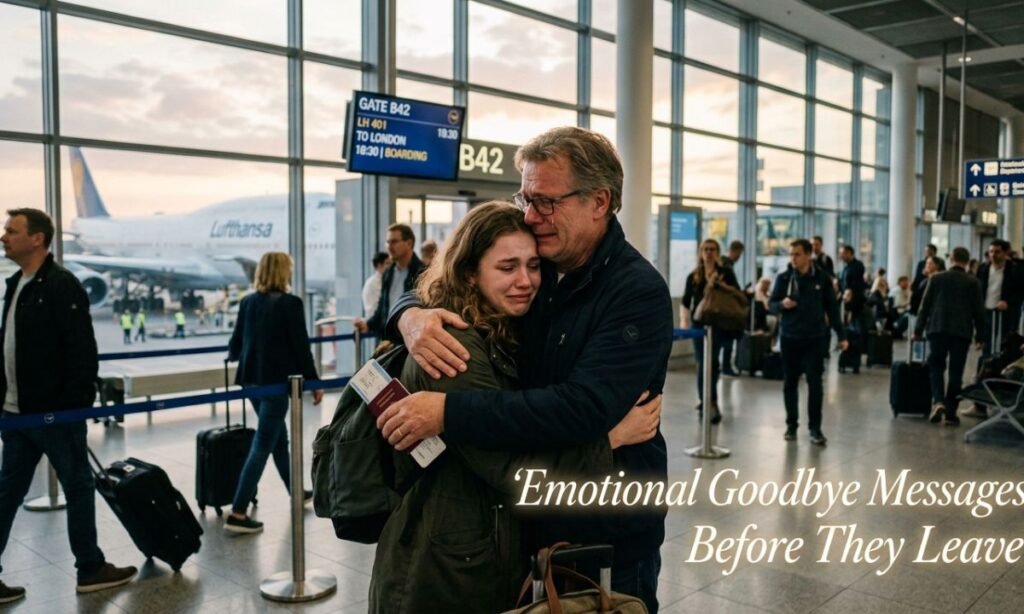 Emotional Goodbye Messages Before They Leave