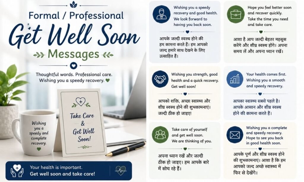 Formal Professional Get Well Soon Messages