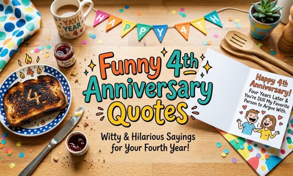 Funny 4th Anniversary Quotes