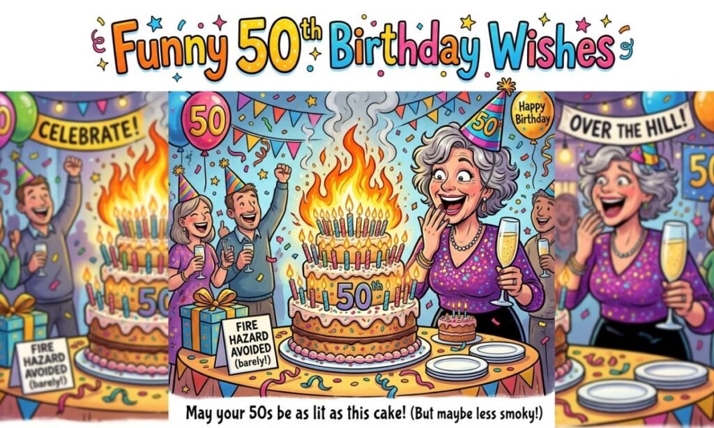 Funny 50th Birthday Wishes