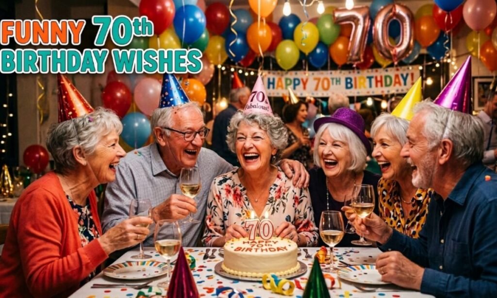 Funny 70th Birthday Wishes