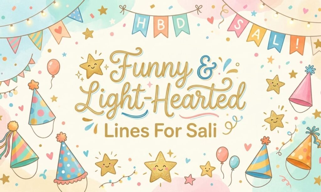 Funny & Light-Hearted Lines For Sali