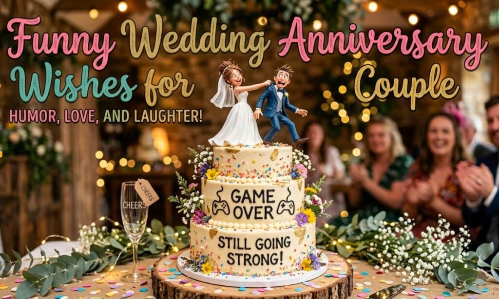 Funny Wedding Anniversary Wishes for Couple