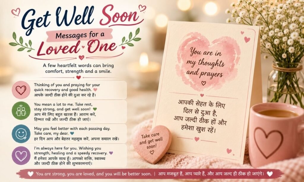Get Well Soon Messages for a Loved One