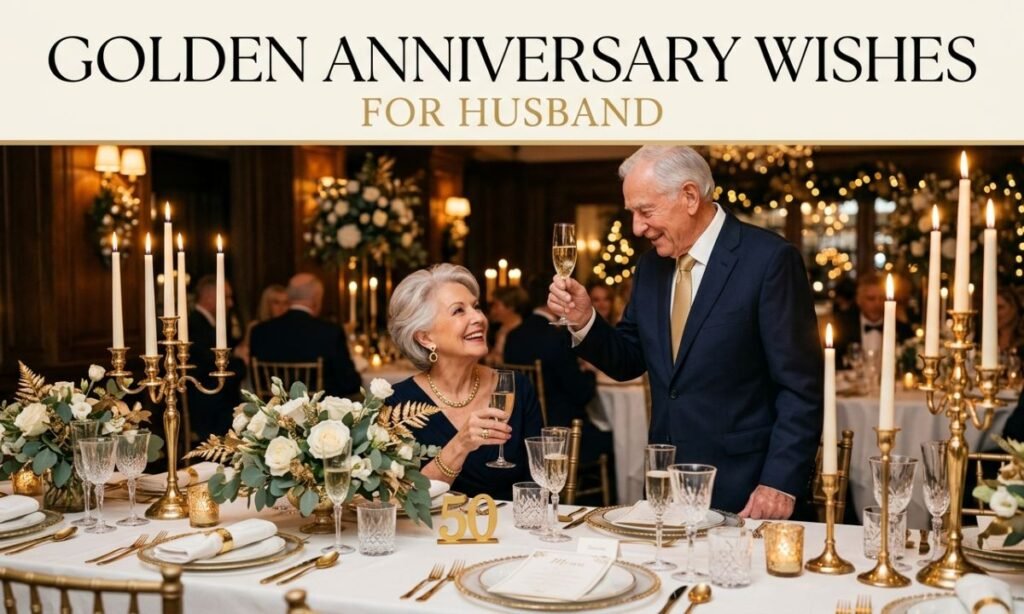 Golden Wedding Anniversary Wishes for Husband