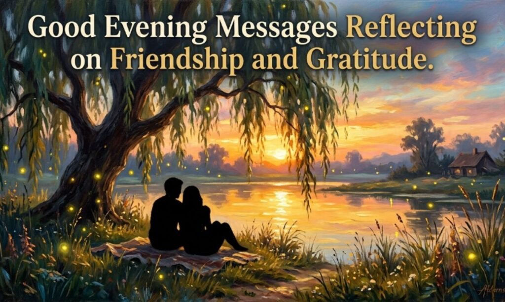 Good Evening Messages Reflecting On Friendship & Gratitude