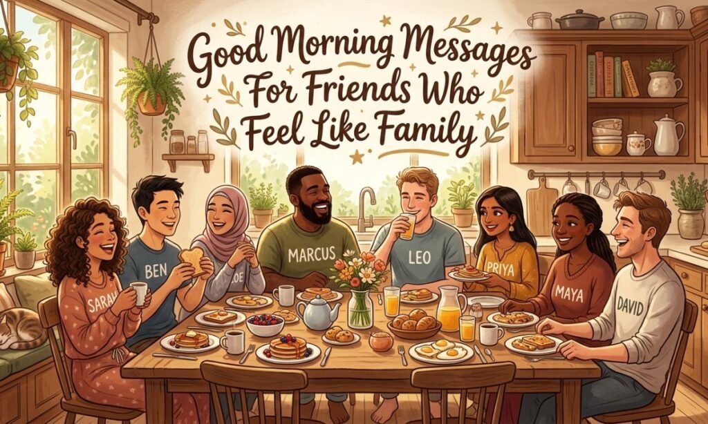Good Morning Messages For Friends Who Feel Like Family