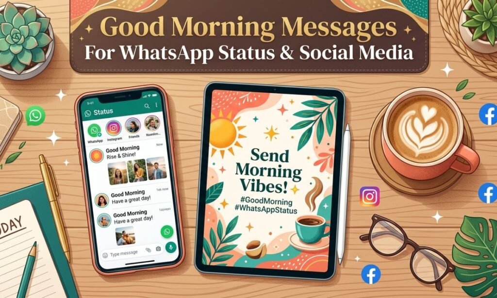 Good Morning Messages For WhatsApp Status & Social Media