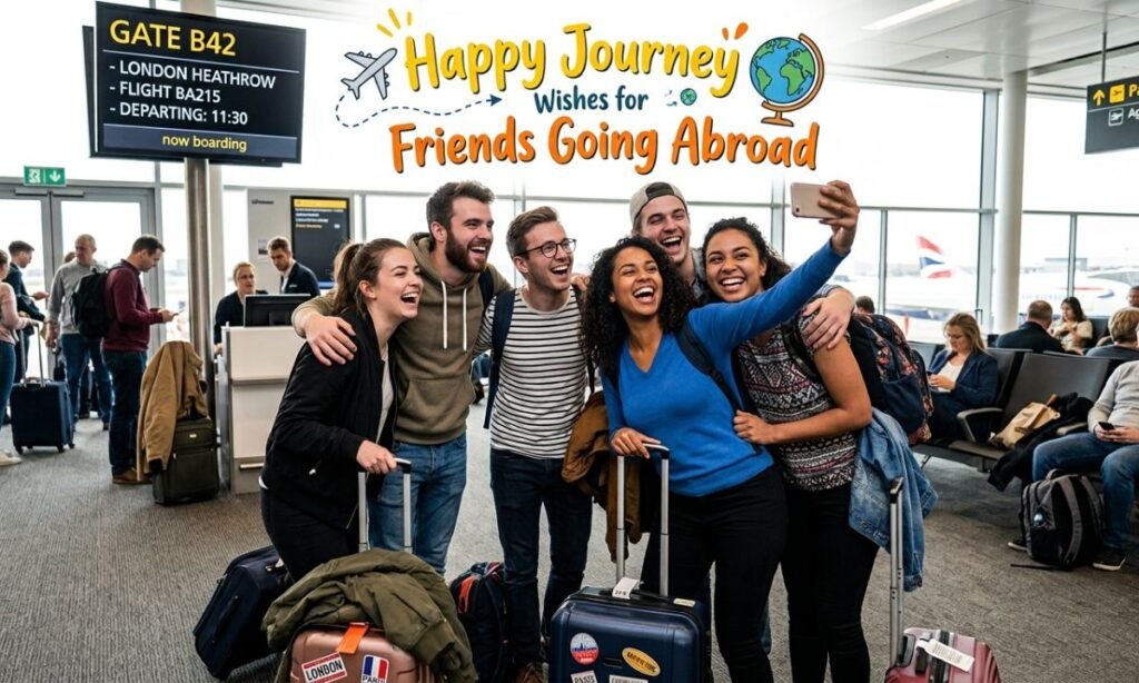 Happy Journey Wishes for Friends Going Abroad