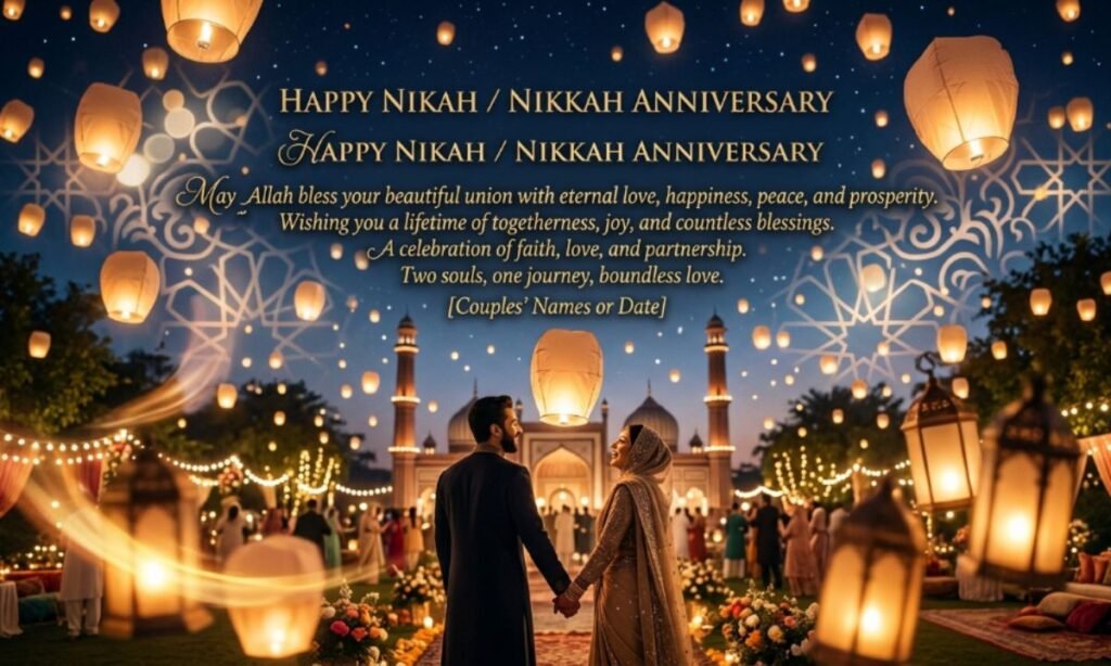 Happy Nikah/Nikkah Anniversary Quotes & Messages