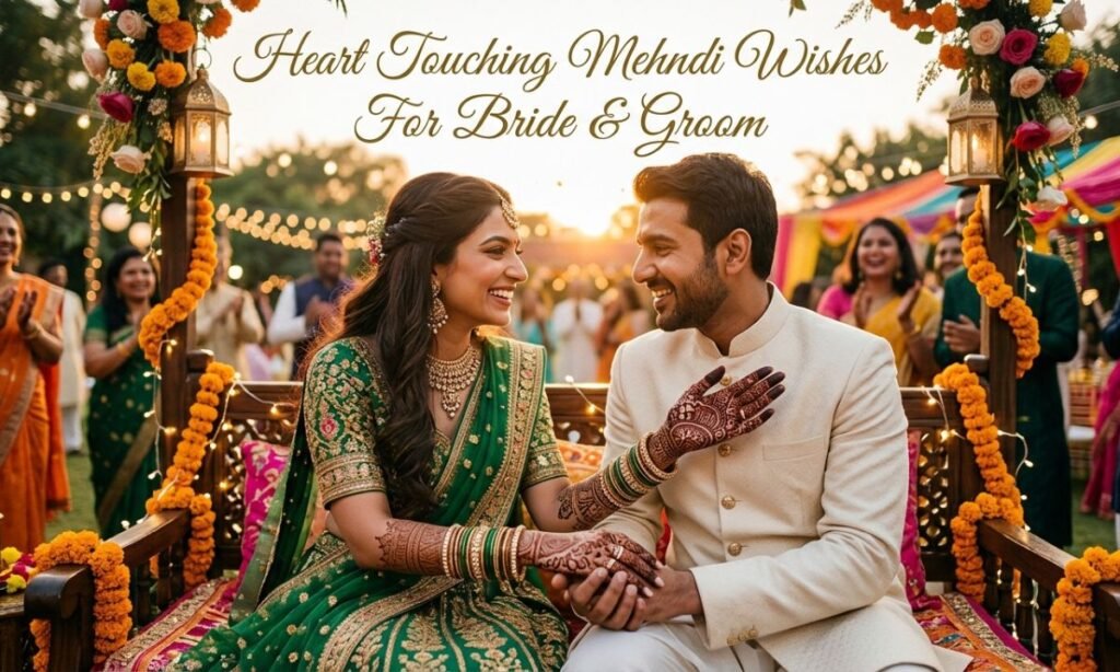 Heart Touching Mehndi Wishes For Bride & Groom