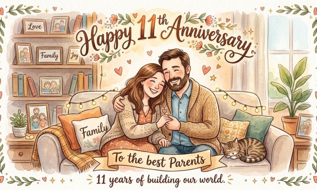 Heartfelt 11th anniversary Quotes for Parents
