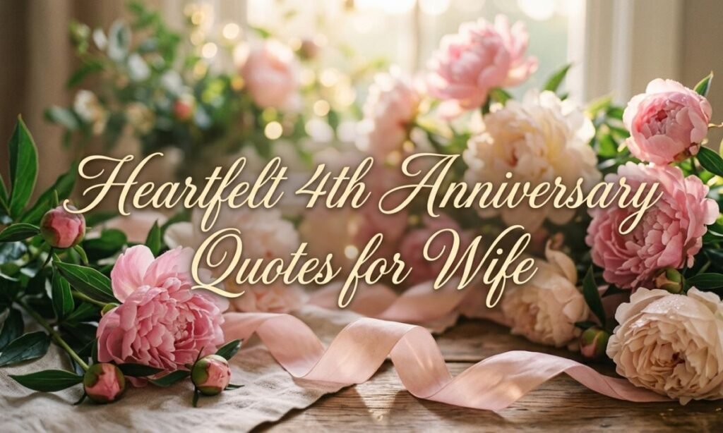 Heartfelt 4th Anniversary Quotes for Wife