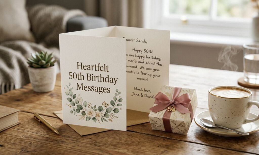 Heartfelt 50th Birthday Messages