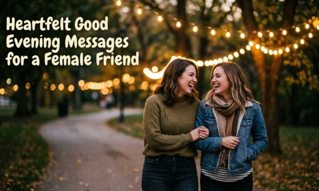 Heartfelt Good Evening Messages For A Female Friend