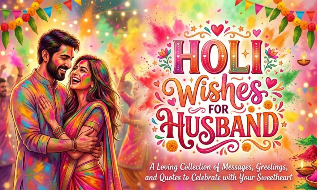 Holi Wishes For Husband
