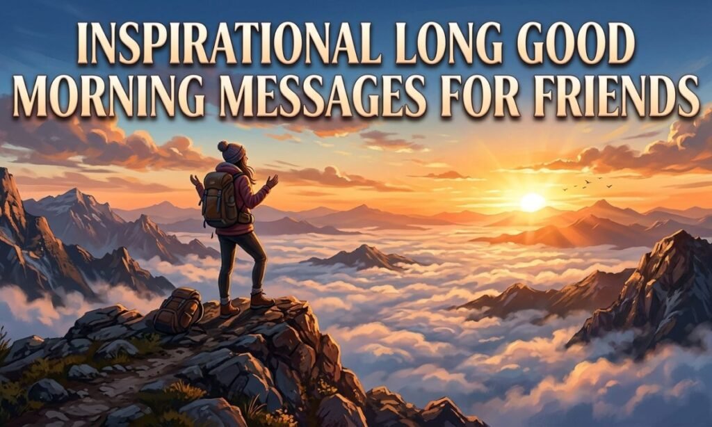 Inspirational Long Good Morning Messages For Friends