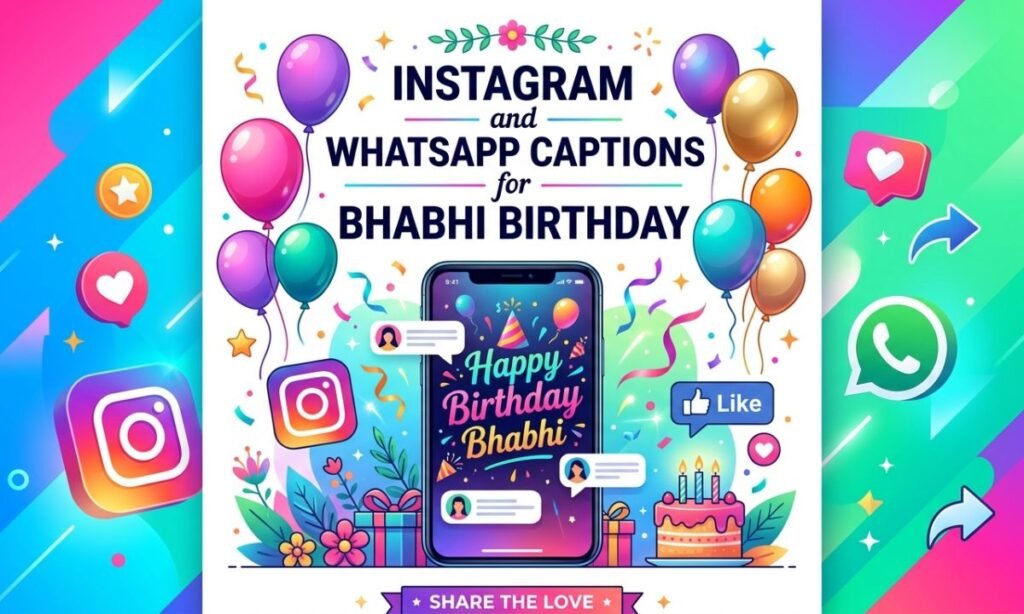 Instagram and WhatsApp Captions for Bhabhi Birthday