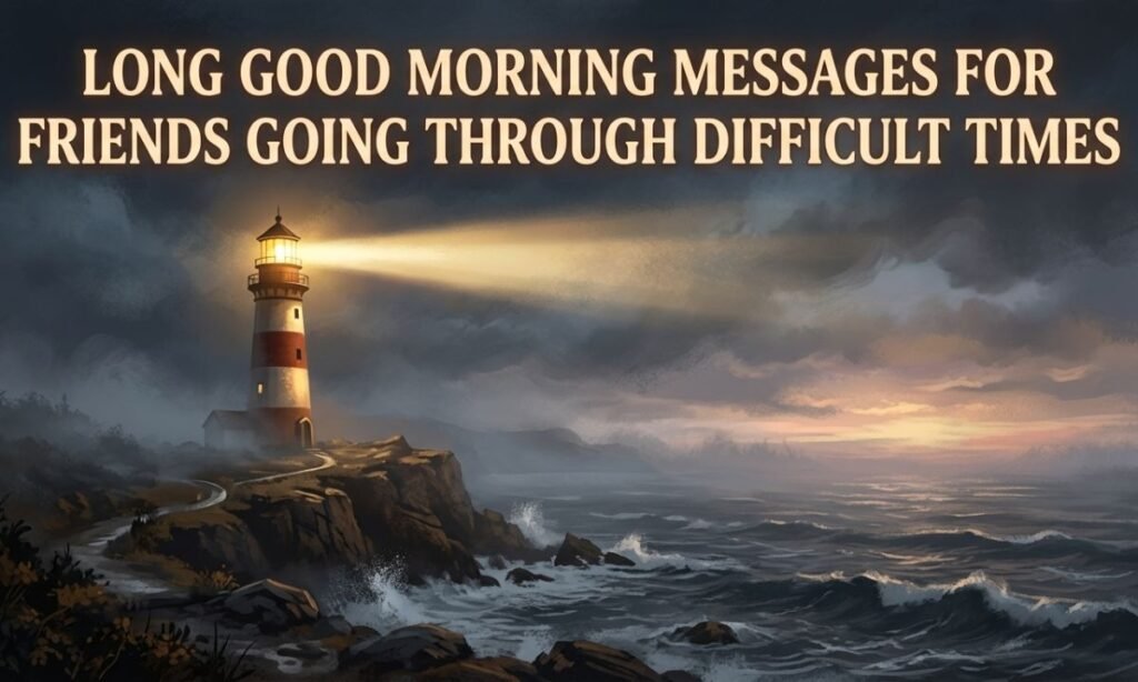 Long Good Morning Messages For Friends Going Through Difficult Times