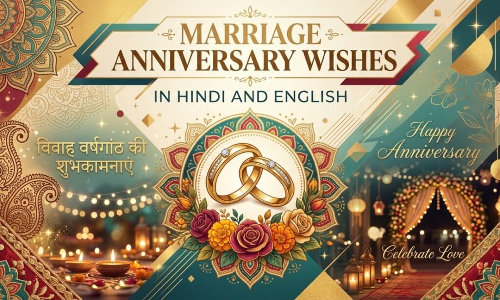Marriage Anniversary Wishes in Hindi and English