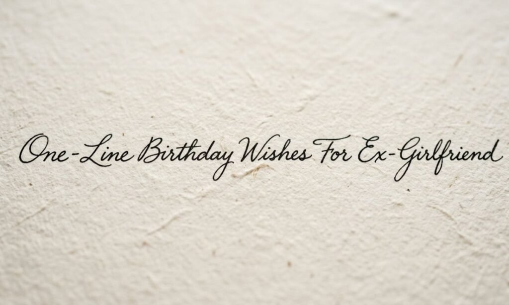 One-Line Birthday Wishes For Ex-Girlfriend