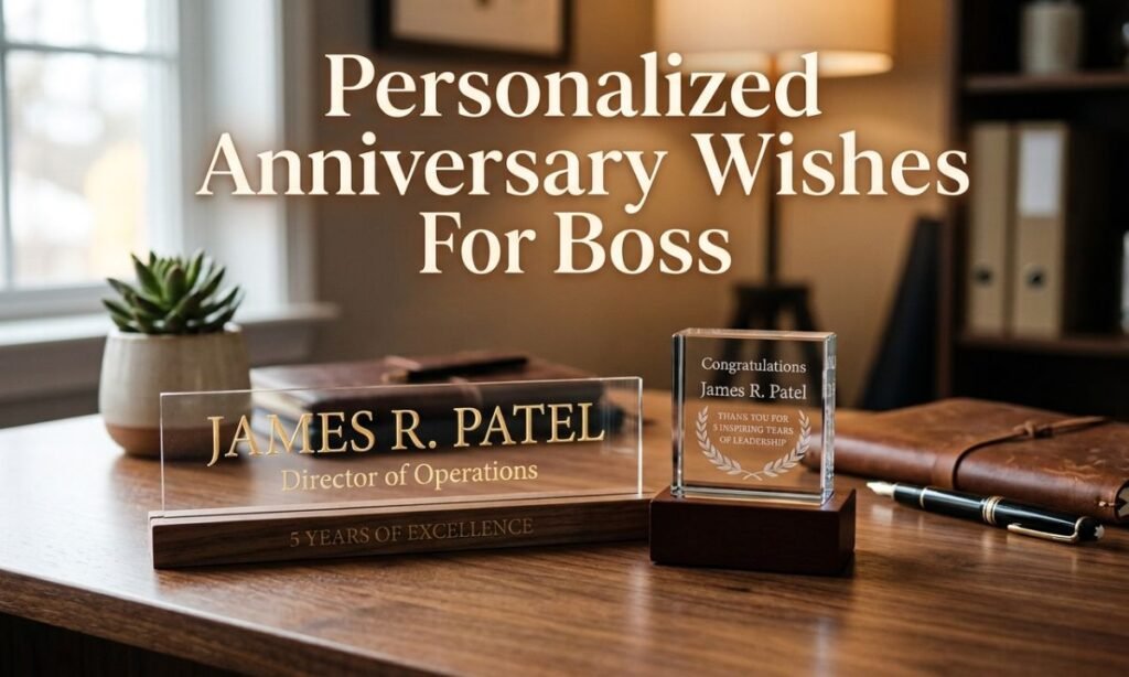 Personalized Anniversary Wishes For Boss