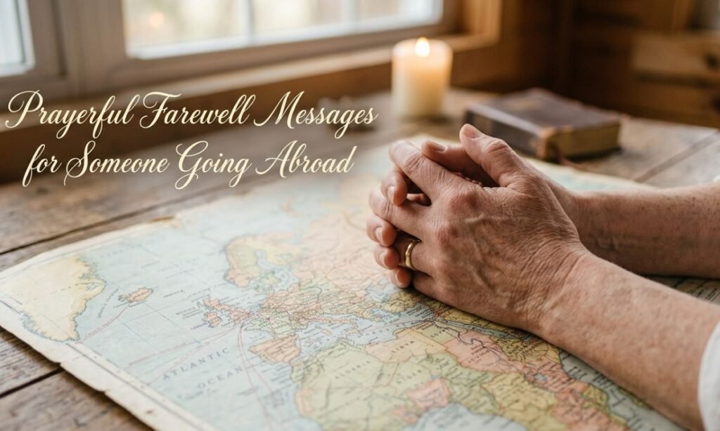Prayerful Farewell Messages for Someone Going Abroad