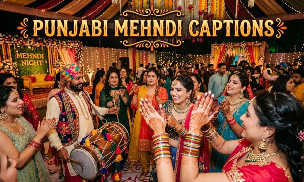 Punjabi Mehndi Wishes Captions