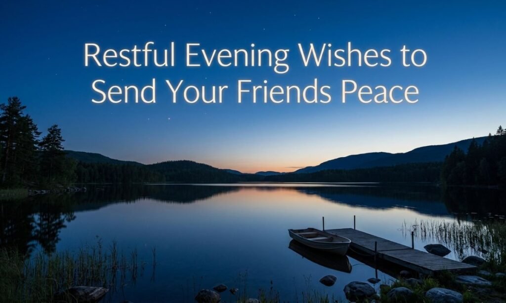 Restful Good Evening Wishes To Send Your Friends Peace