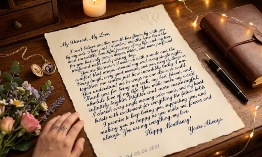 Romantic Long Monthsary Message for My Boyfriend