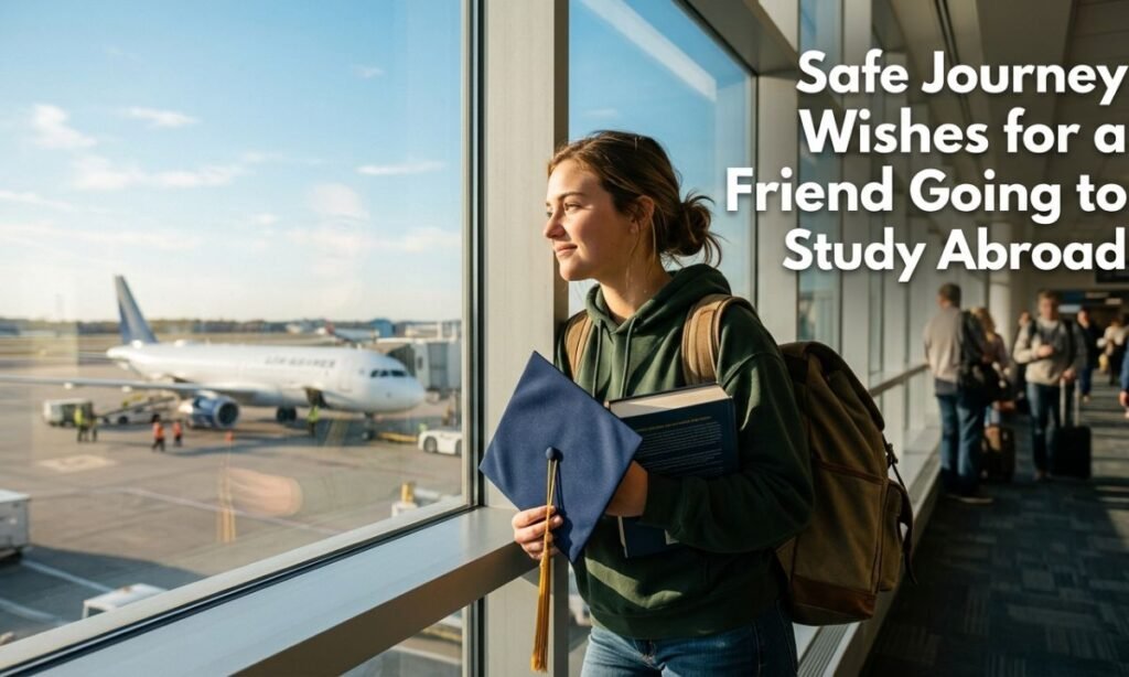 Safe Journey Wishes for a Friend Going to Study Abroad