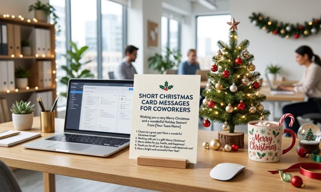 Short Christmas Card Messages for Coworkers
