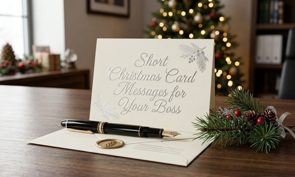 Short Christmas Card Messages for Your Boss