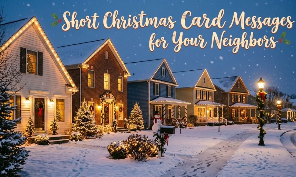 Short Christmas Card Messages for Your Neighbors