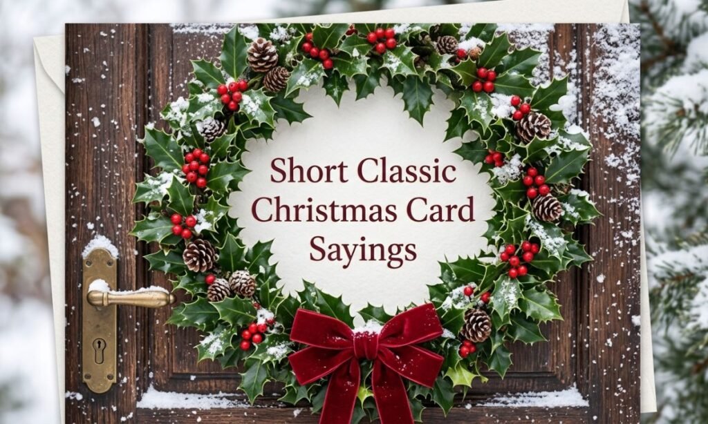 Short Classic Christmas Card Sayings