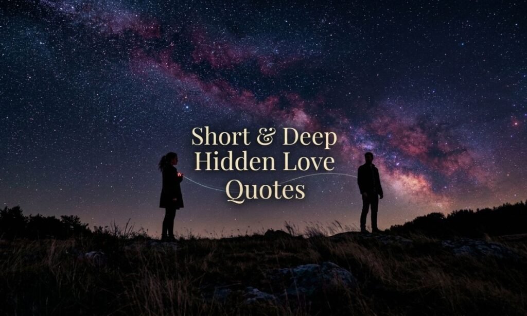 Short & Deep Hidden Love Quotes
