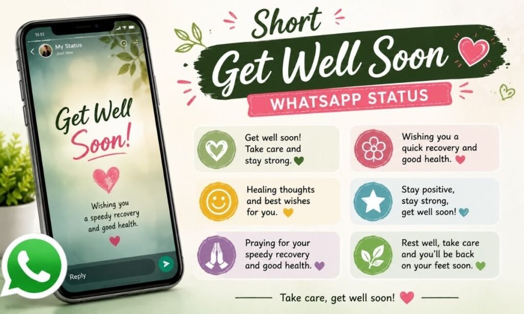 Short Get Well Soon — WhatsApp Status