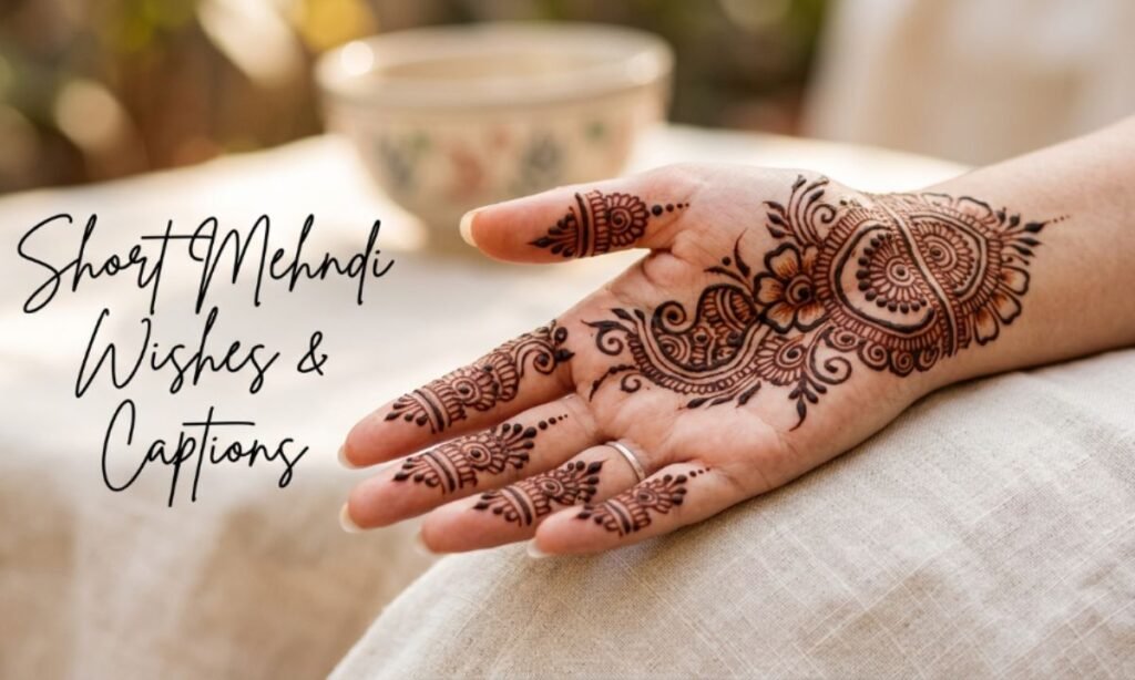 Short Mehndi Wishes & Captions
