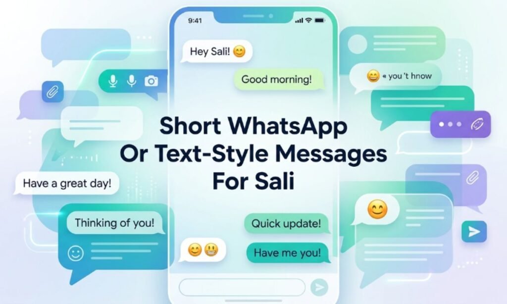 Short WhatsApp Or Text-Style Messages For Sali