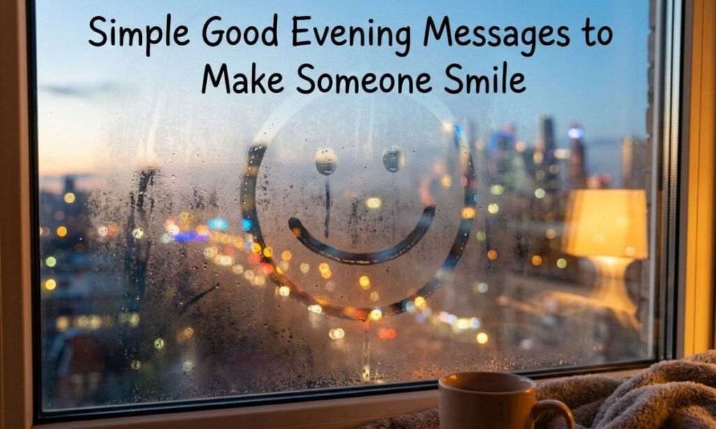 Simple Good Evening Messages To Make Someone Smile