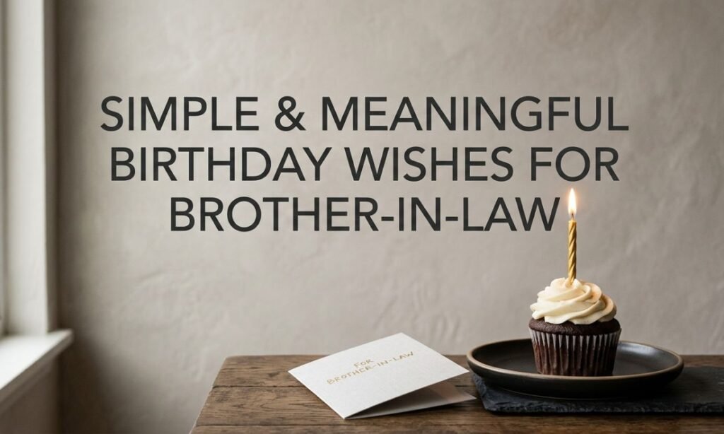 Simple & Meaningful Birthday Wishes For Brother-in-Law