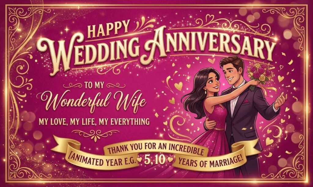 Wedding Anniversary Wishes to Wife from Husband