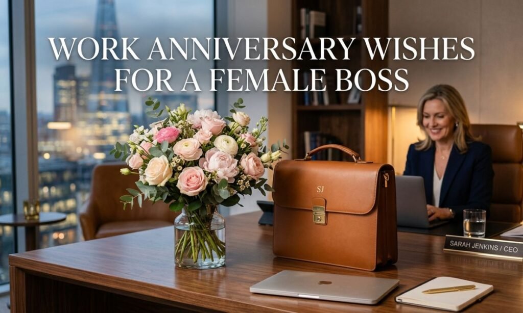 Work Anniversary Wishes For A Female Boss