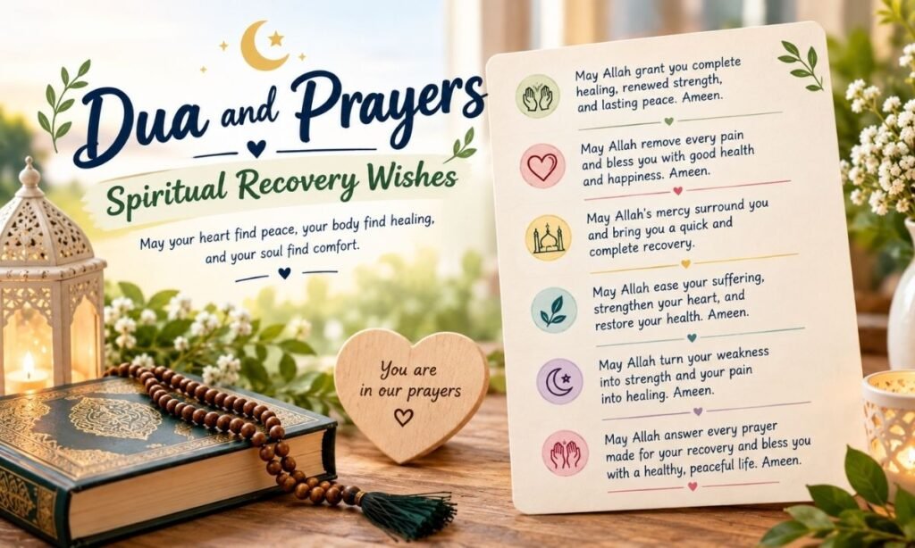 दुआ और प्रार्थना — Spiritual Recovery Wishes