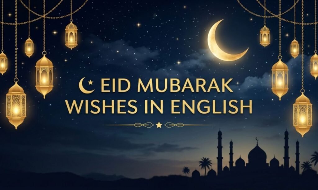 🌙 Eid Mubarak Wishes in English