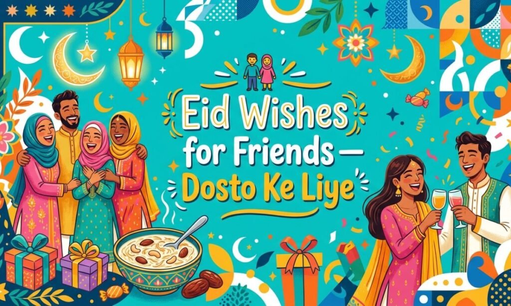 👫 Eid Wishes for Friends — Dosto Ke Liye